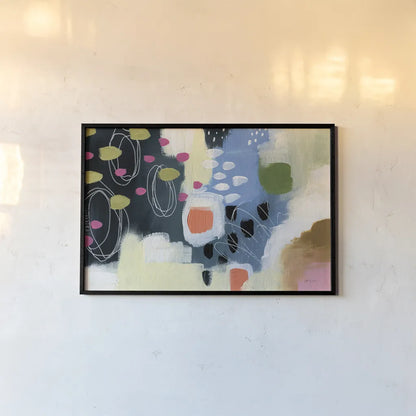 Abstract Spring by Yvette St. Amant. shown as a paper print in a black flame. Available as a archival giclee rolled canvas, fine art paper, or poster print. SKU 89154i.