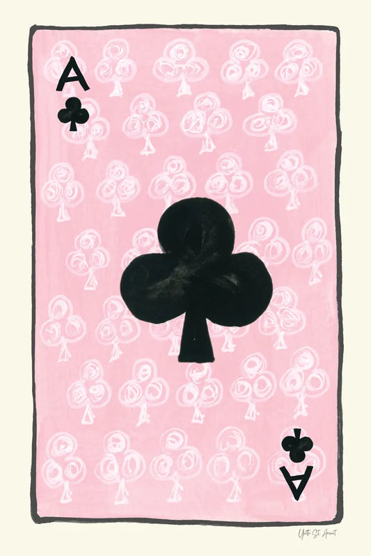 Ace of Clubs by Yvette St. Amant. SKU 93237h. Archival Giclee Fine art print for wall decor.