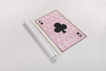 Ace of Clubs by Yvette St. Amant. shown as a rolled paper print. Available as archival giclee rolled canvas, fine art paper, or poster print. SKU 93237h.