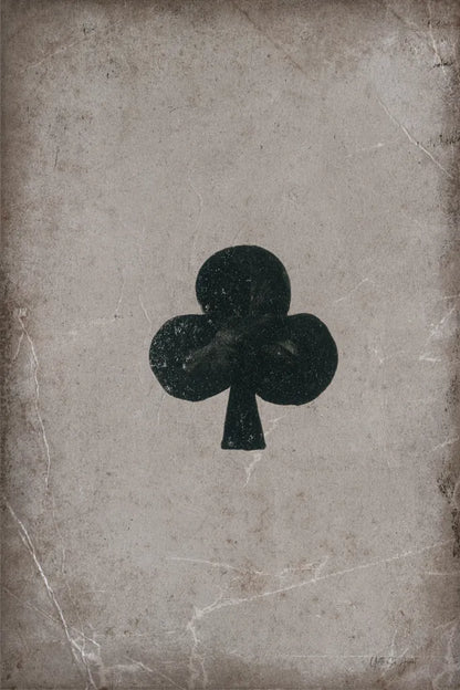 Ace of Clubs Neutral by Yvette St. Amant. SKU 96141h. Archival Giclee Fine art print for wall decor.