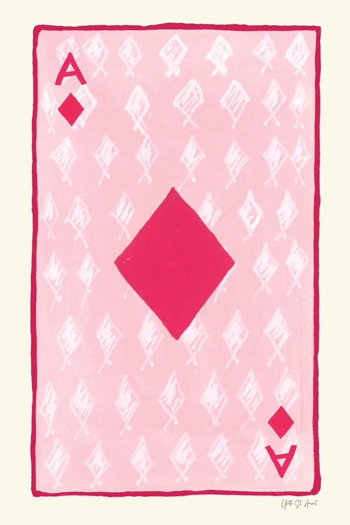 Ace of Diamonds by Yvette St. Amant. SKU 93238h. Archival Giclee Fine art print for wall decor.