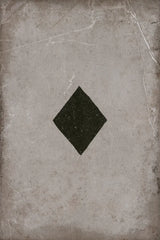 Ace of Diamonds Neutral by Yvette St. Amant. SKU 96142h. Archival Giclee Fine art print for wall decor.