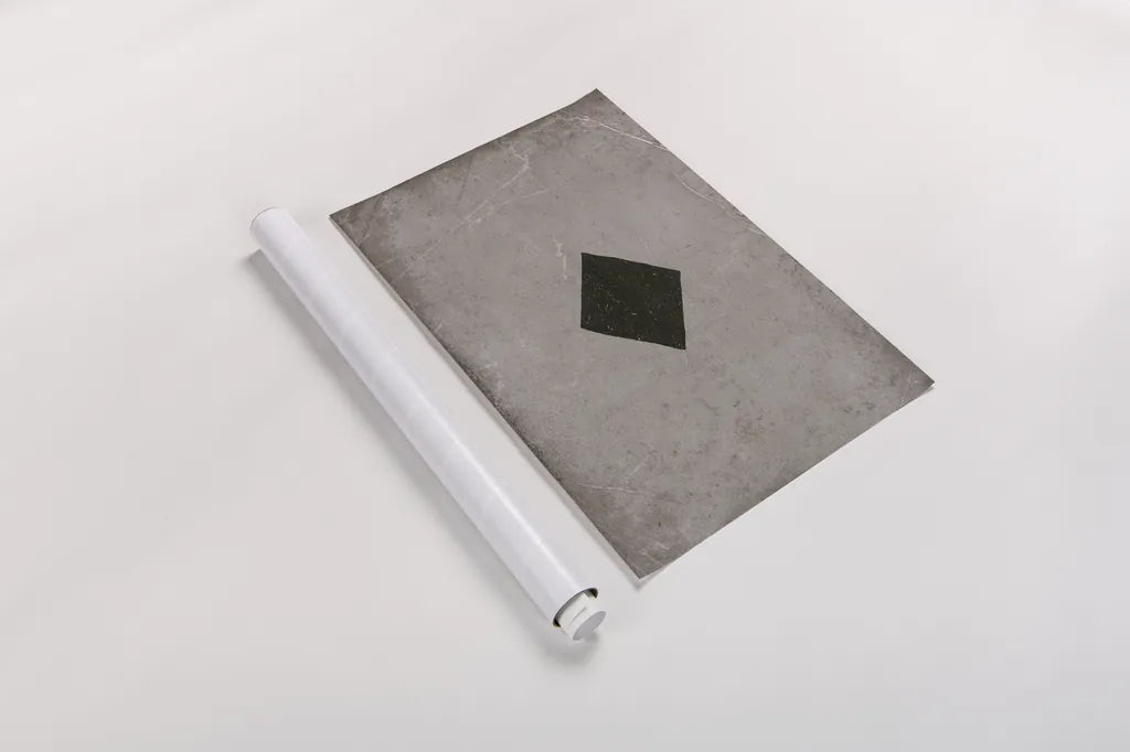 Ace of Diamonds Neutral by Yvette St. Amant. shown as a rolled paper print. Available as archival giclee rolled canvas, fine art paper, or poster print. SKU 96142h.