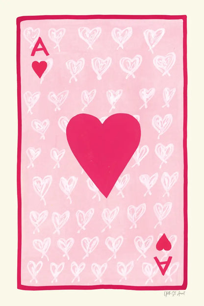 Ace of Hearts by Yvette St. Amant. SKU 93236h. Archival Giclee Fine art print for wall decor.