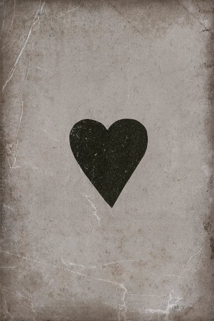 Ace of Hearts Neutral by Yvette St. Amant. SKU 96140h. Archival Giclee Fine art print for wall decor.