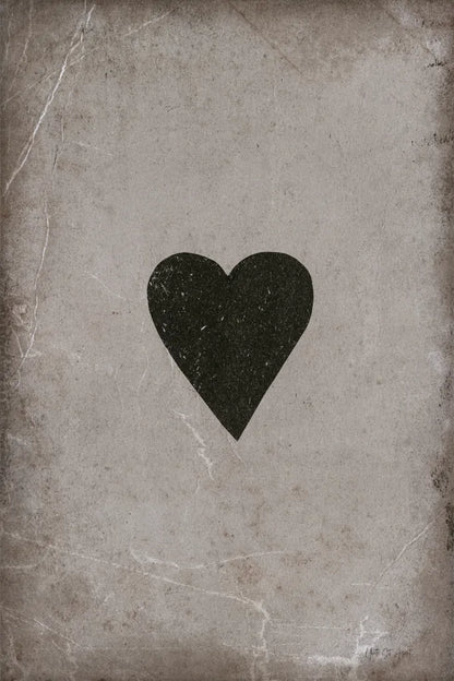 Ace of Hearts Neutral by Yvette St. Amant. SKU 96140h. Archival Giclee Fine art print for wall decor.