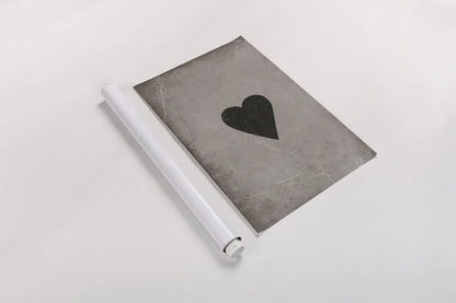 Ace of Hearts Neutral by Yvette St. Amant. shown as a rolled paper print. Available as archival giclee rolled canvas, fine art paper, or poster print. SKU 96140h.