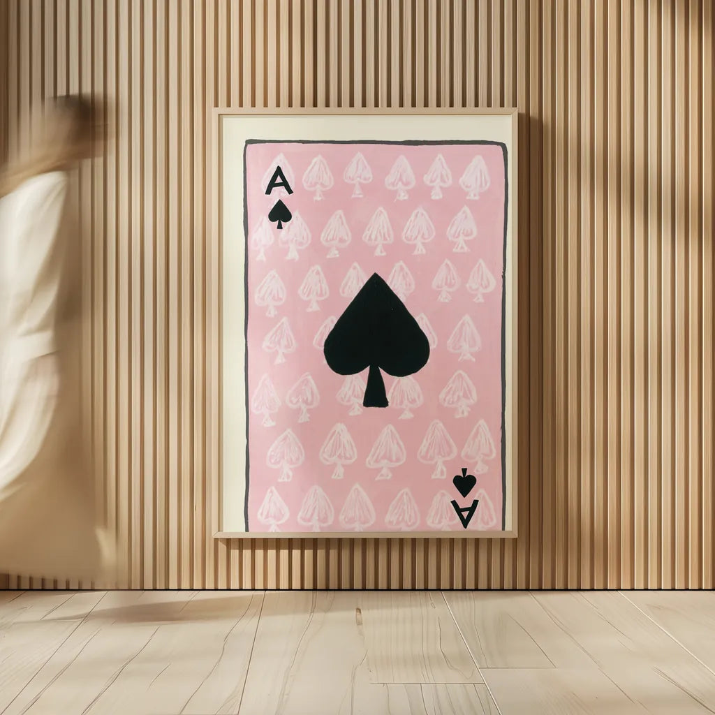 Ace of Spades by Yvette St. Amant. shown as over sized large wall art. Available as an archival giclee rolled canvas, fine art paper, or poster print. SKU 93235h.