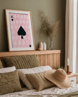 Ace of Spades by Yvette St. Amant. shown as a paper print in a natural frame. Available as a archival giclee rolled canvas, fine art paper, or poster print. SKU 93235h.