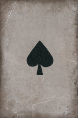 Ace of Spades Neutral by Yvette St. Amant. SKU 96139h. Archival Giclee Fine art print for wall decor.