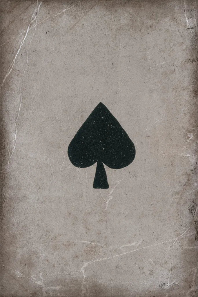 Ace of Spades Neutral by Yvette St. Amant. SKU 96139h. Archival Giclee Fine art print for wall decor.