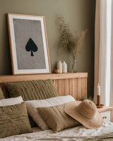 Ace of Spades Neutral by Yvette St. Amant. shown as a paper print in a natural frame. Available as a archival giclee rolled canvas, fine art paper, or poster print. SKU 96139h.