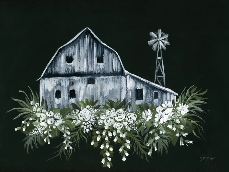Adorned Barn Sketch by Yvette St. Amant