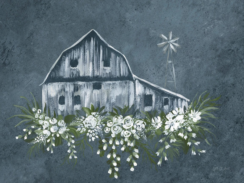 Adorned Barn Sketch Denim by Yvette St. Amant