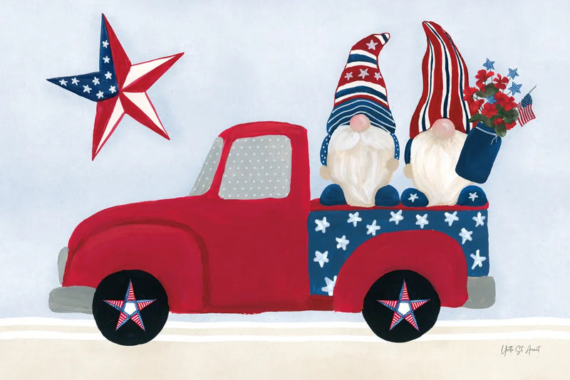American Gnome II by Yvette St. Amant. SKU 91830i. Archival Giclee Fine art print for wall decor.