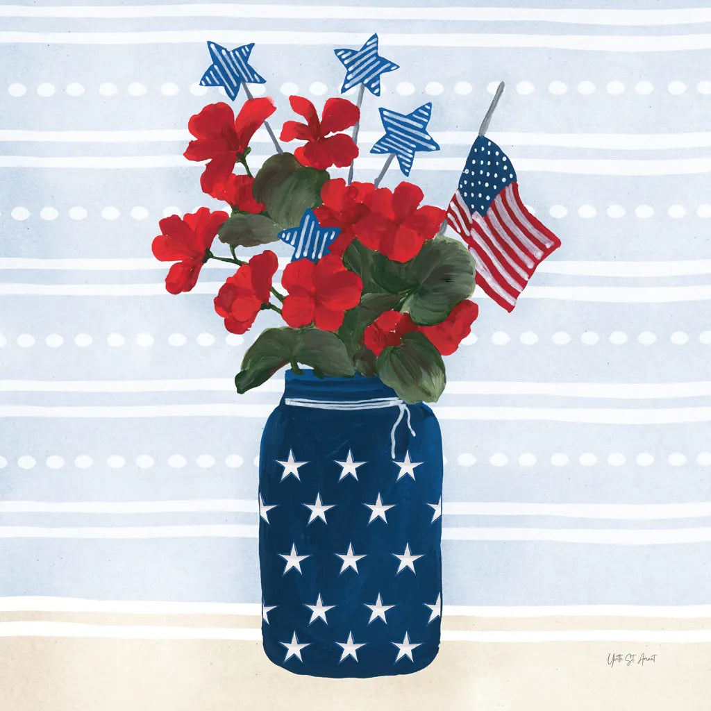 American Gnome IX by Yvette St. Amant. SKU 91837a. Archival Giclee Fine art print for wall decor.