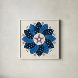 American Gnome XI by Yvette St. Amant. Shown in a crisp white glass frame for a clean and minimalist style. Available as an archival giclee rolled canvas, fine art paper, or poster print. SKU 91839a.