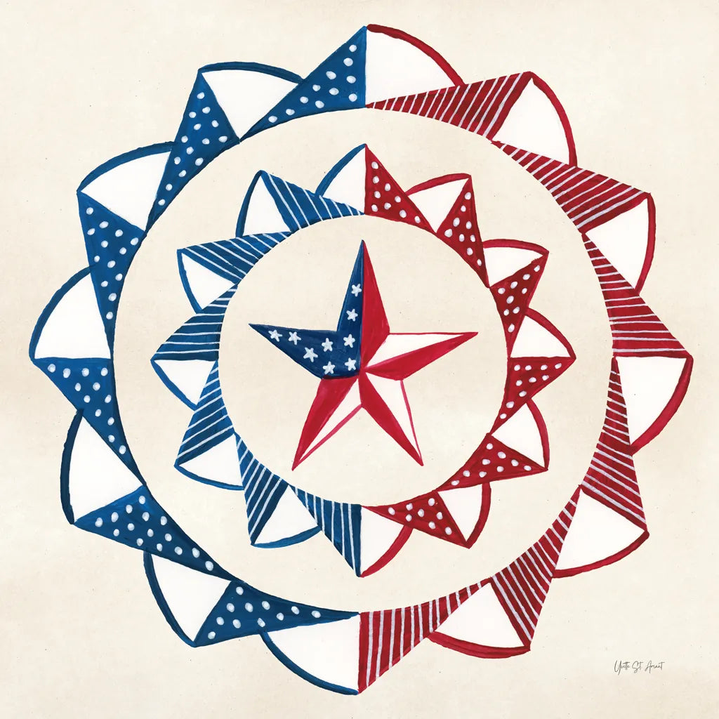 American Gnome XII by Yvette St. Amant. SKU 91840a. Archival Giclee Fine art print for wall decor.