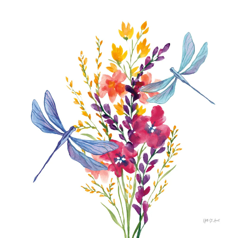 Among the Wildflowers IV by Yvette St. Amant. SKU 104615a. Archival Giclee Fine art print for wall decor.