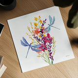 Among the Wildflowers IV by Yvette St. Amant. Shown as a detailed flat fine art print, highlighting archival giclee quality. Available as an archival giclee rolled canvas, fine art paper, or poster print. SKU 104615a.