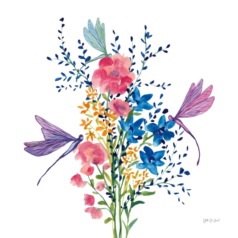 Among the Wildflowers V by Yvette St. Amant. SKU 104616a. Archival Giclee Fine art print for wall decor.