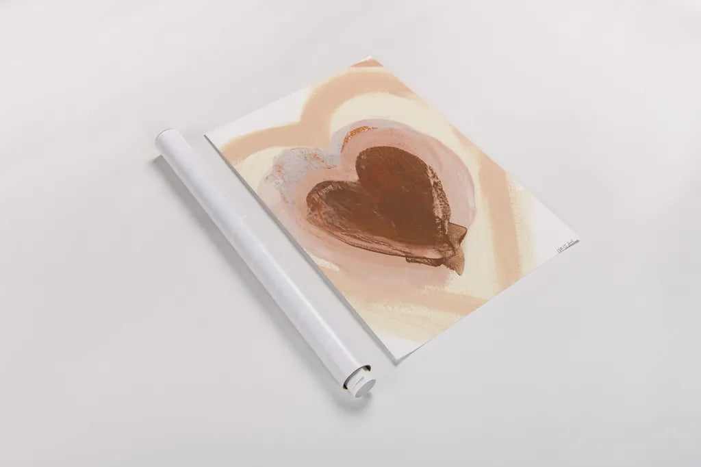 Baby Love Heart by Yvette St. Amant. shown as a rolled paper print. Available as archival giclee rolled canvas, fine art paper, or poster print. SKU 89996h.