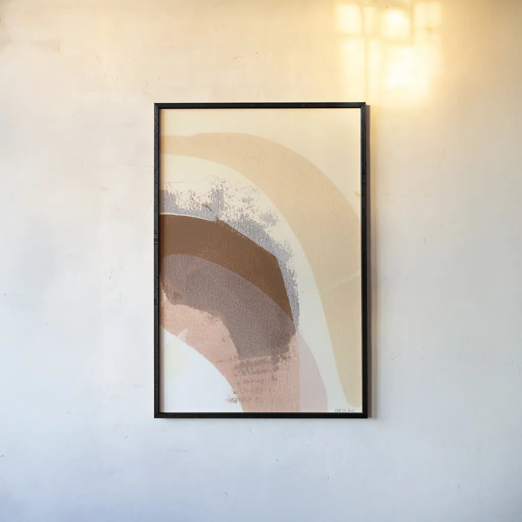 Baby Love Rainbow by Yvette St. Amant. shown as a paper print in a black flame. Available as a archival giclee rolled canvas, fine art paper, or poster print. SKU 89995h.