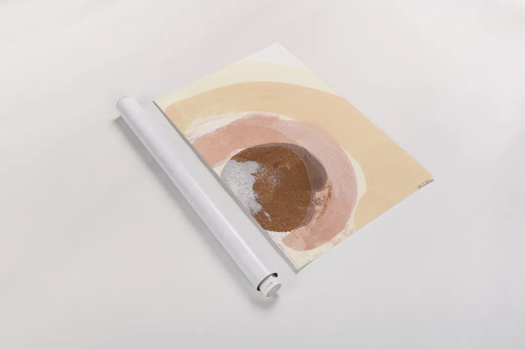 Baby Love Sun by Yvette St. Amant. shown as a rolled paper print. Available as archival giclee rolled canvas, fine art paper, or poster print. SKU 89997h.