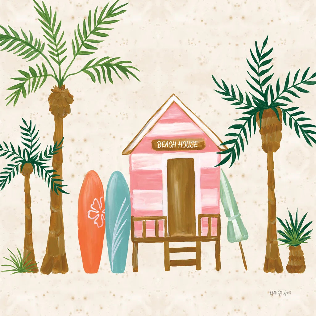 Beach Day II by Yvette St. Amant. SKU 98781a. Archival Giclee Fine art print for wall decor.