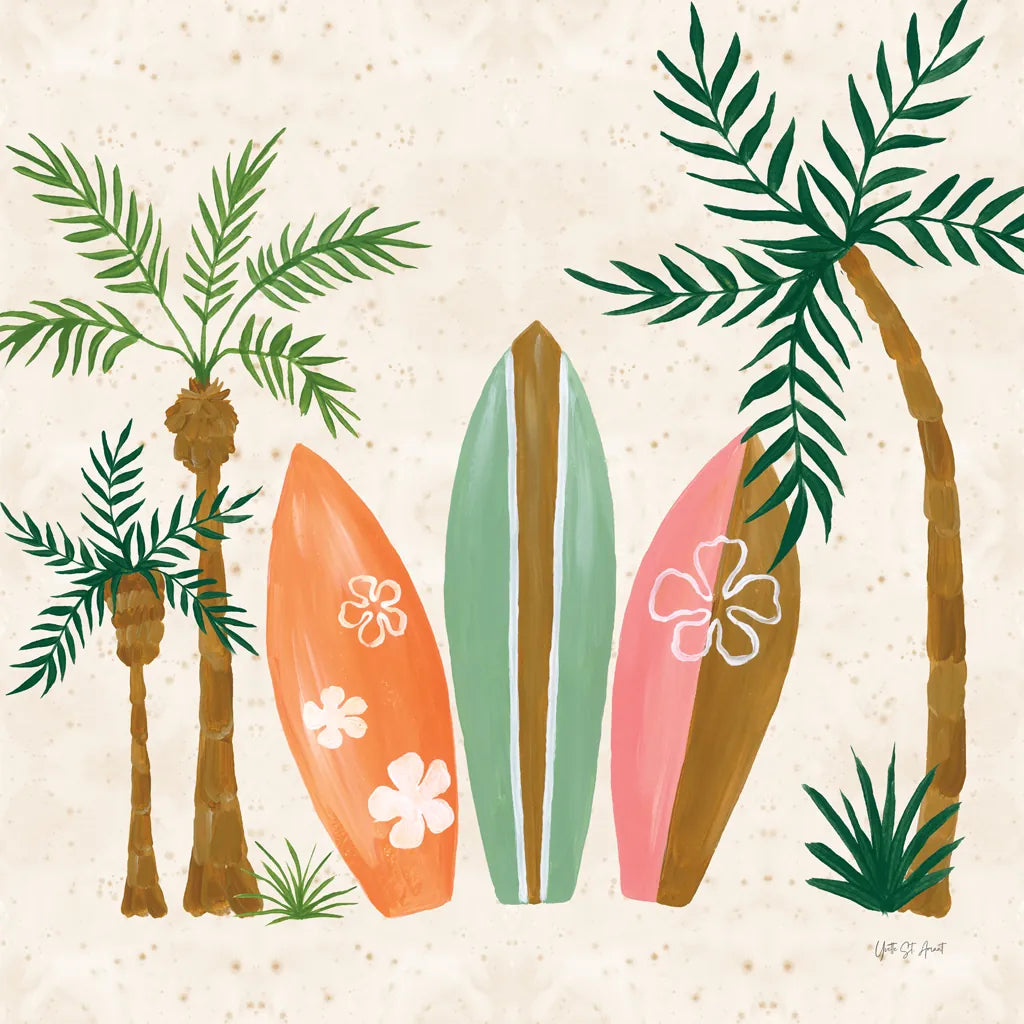 Beach Day IV by Yvette St. Amant. SKU 98783a. Archival Giclee Fine art print for wall decor.