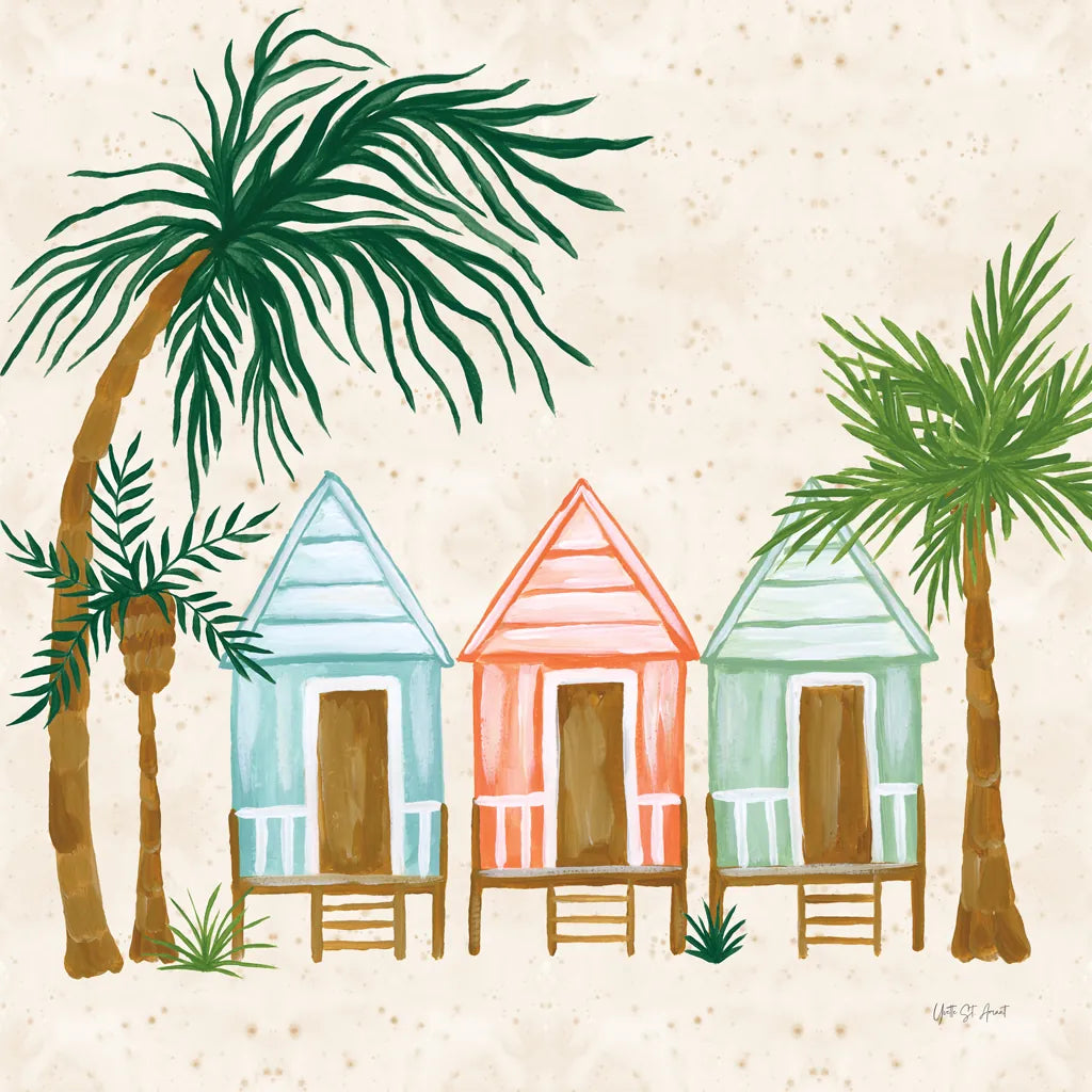 Beach Day V by Yvette St. Amant. SKU 98784a. Archival Giclee Fine art print for wall decor.