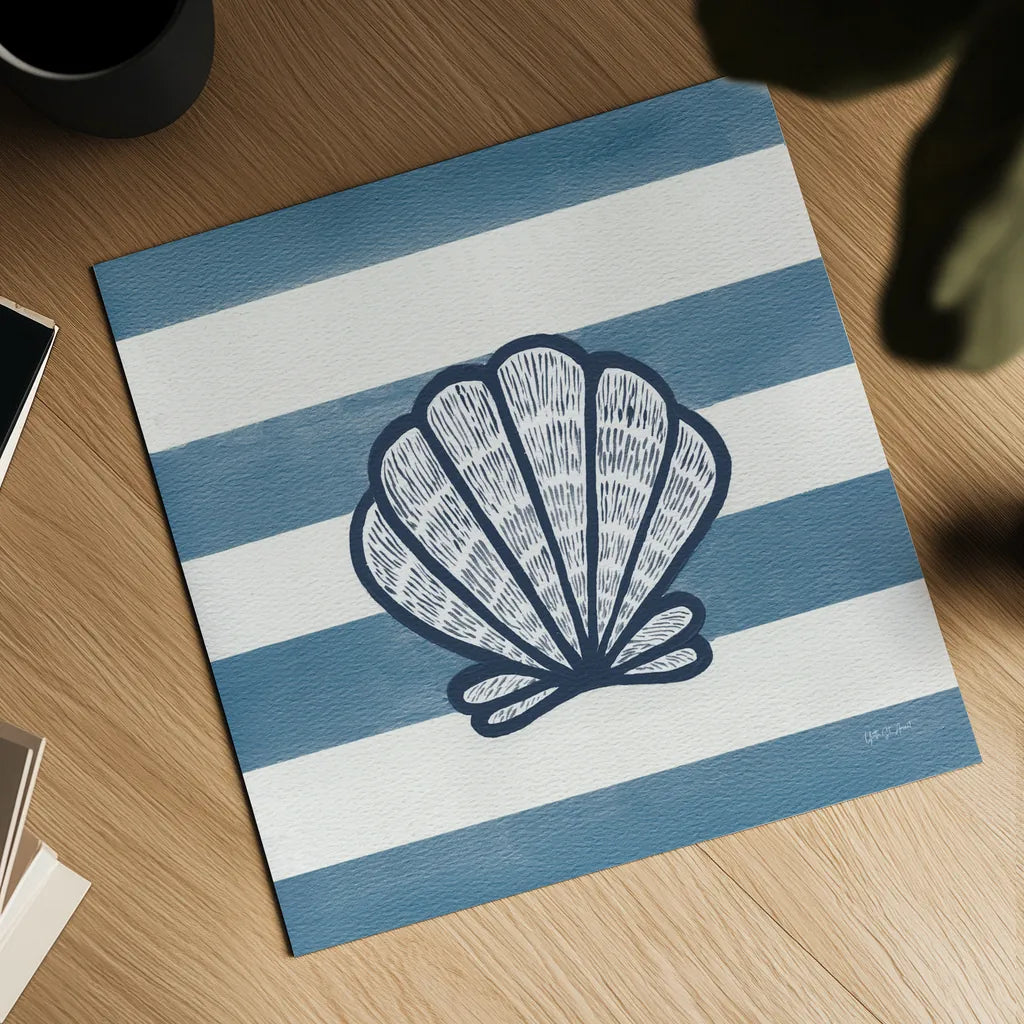 Beachcomber I by Yvette St. Amant. Shown as a detailed flat fine art print, highlighting archival giclee quality. Available as an archival giclee rolled canvas, fine art paper, or poster print. SKU 88430a.