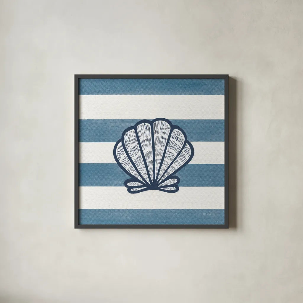 Beachcomber I by Yvette St. Amant. Shown in a sleek black glass frame for a contemporary gallery look. Available as an archival giclee rolled canvas, fine art paper, or poster print. SKU 88430a.