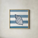 Beachcomber II by Yvette St. Amant. Shown in a natural wood glass frame for a timeless modern aesthetic. Available as an archival giclee rolled canvas, fine art paper, or poster print. SKU 88431a.