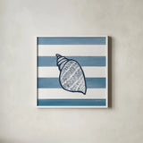 Beachcomber II by Yvette St. Amant. Shown in a crisp white glass frame for a clean and minimalist style. Available as an archival giclee rolled canvas, fine art paper, or poster print. SKU 88431a.