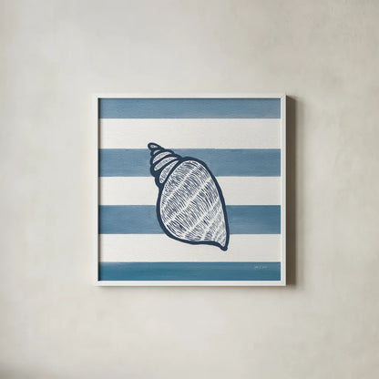 Beachcomber II by Yvette St. Amant. Shown in a crisp white glass frame for a clean and minimalist style. Available as an archival giclee rolled canvas, fine art paper, or poster print. SKU 88431a.