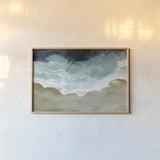 Beachscape II by Yvette St. Amant. shown as a paper print in a natural frame. Available as a archival giclee rolled canvas, fine art paper, or poster print. SKU 99241i.