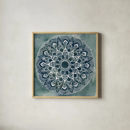 Beauty of India by Yvette St. Amant. Shown in a natural wood glass frame for a timeless modern aesthetic. Available as an archival giclee rolled canvas, fine art paper, or poster print. SKU 90958a.