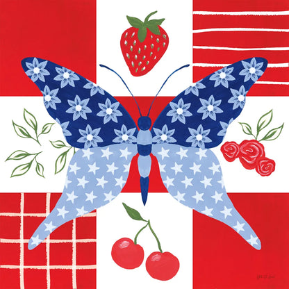 Berry Americana IV by Yvette St. Amant. SKU 97653a. Archival Giclee Fine art print for wall decor.