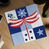 Berry Americana V by Yvette St. Amant. Shown as a detailed flat fine art print, highlighting archival giclee quality. Available as an archival giclee rolled canvas, fine art paper, or poster print. SKU 97654a.