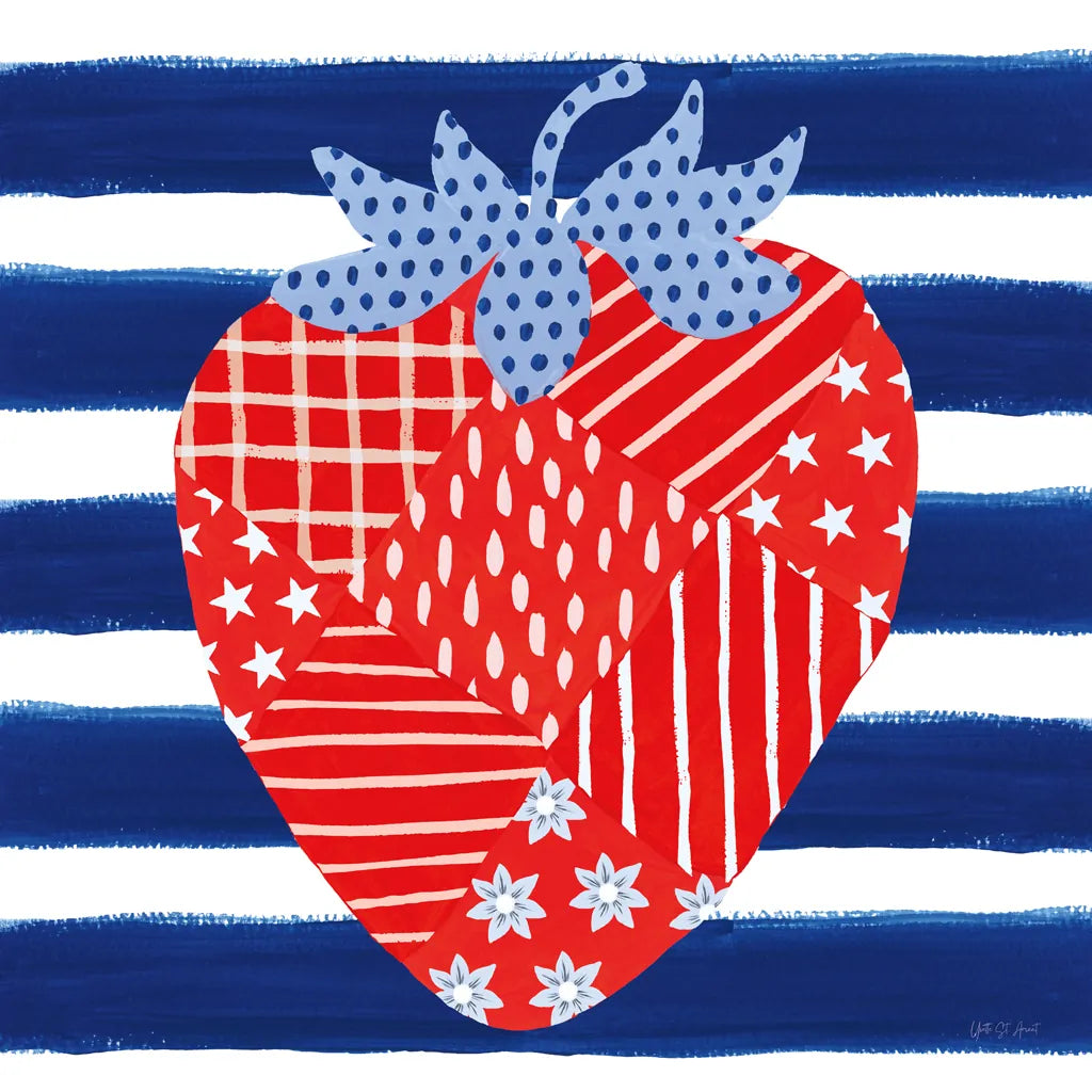 Berry Americana VII by Yvette St. Amant. SKU 97656a. Archival Giclee Fine art print for wall decor.