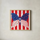 Berry Americana VIII by Yvette St. Amant. Shown in a natural wood glass frame for a timeless modern aesthetic. Available as an archival giclee rolled canvas, fine art paper, or poster print. SKU 97657a.