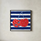 Berry Americana X by Yvette St. Amant. Shown in a sleek black glass frame for a contemporary gallery look. Available as an archival giclee rolled canvas, fine art paper, or poster print. SKU 97659a.