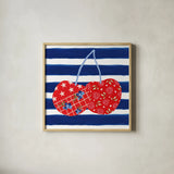Berry Americana X by Yvette St. Amant. Shown in a natural wood glass frame for a timeless modern aesthetic. Available as an archival giclee rolled canvas, fine art paper, or poster print. SKU 97659a.