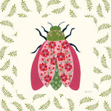 Blooming Beetle II Border by Yvette St. Amant. SKU 95813a. Archival Giclee Fine art print for wall decor.