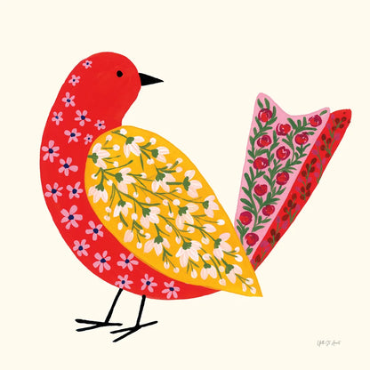 Blooming Bird I by Yvette St. Amant. SKU 92585a. Archival Giclee Fine art print for wall decor.