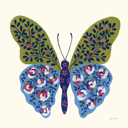 Blooming Butterfly I by Yvette St. Amant. SKU 91172a. Archival Giclee Fine art print for wall decor.