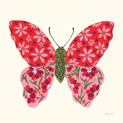 Blooming Butterfly II by Yvette St. Amant. SKU 91173a. Archival Giclee Fine art print for wall decor.