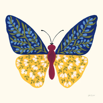 Blooming Butterfly III by Yvette St. Amant. SKU 91174a. Archival Giclee Fine art print for wall decor.