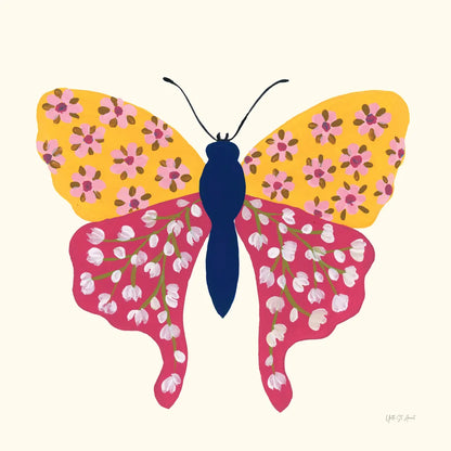 Blooming Butterfly IV by Yvette St. Amant. SKU 91175a. Archival Giclee Fine art print for wall decor.